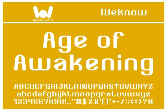 Age of Awakening: A Bold Display Font for Modern Branding