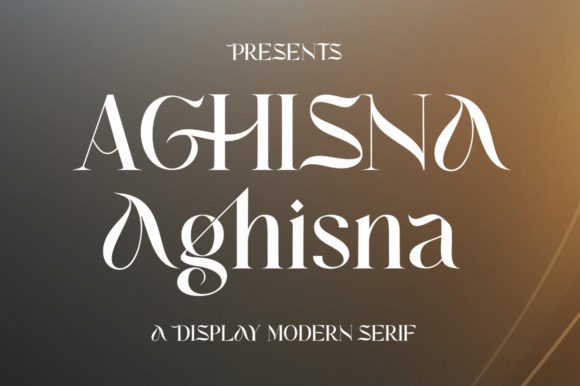 Aghisna: A Stylish Display Font for Editorial Elegance