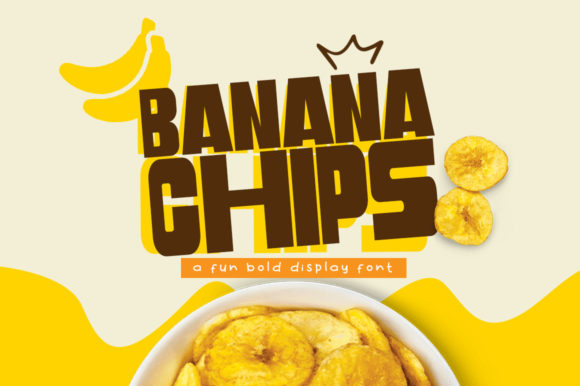 Banana Chips Font for Web Design Projects