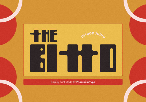 Bitto: A Unique Display Font for Editorial Design