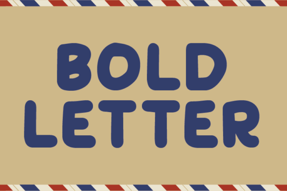 Bold Letter: A Unique Display Font for Digital Design