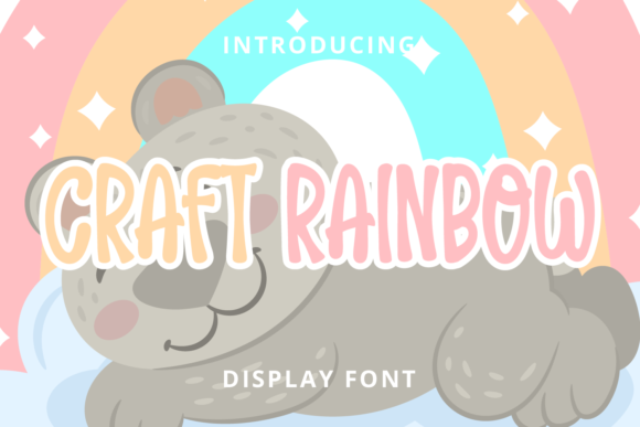 Craft Rainbow: A Modern Display Font for Editorial Elegance