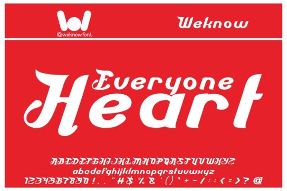 Everyone Heart Font for Editorial Design
