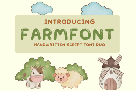 Farmmew: A Playful Display Font for Creative Branding