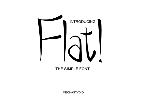 Flat Font for Modern Web Design