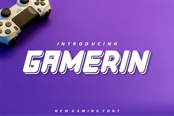 Gamerin: A Bold Display Font for Handmade Creations