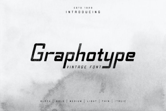 Graphotype: A Bold Display Font for Professional Branding
