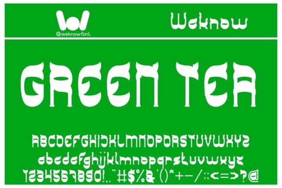 Green Tea Font for Branding: A Fresh Look for Your Business