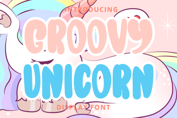 Groovy Unicorn Font for Fun Branding Projects
