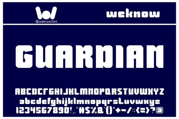 Guardian: A Bold Display Font for Editorial Design