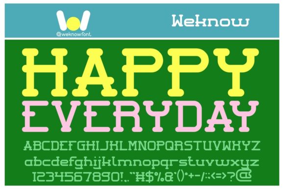 Happy Everyday: A Cool Western-Style Display Font