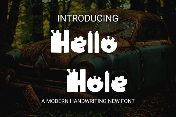 Hello Hole Display Font for Web Design