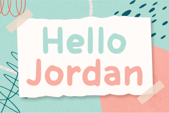 Hello Jordan Display Font for Web Design