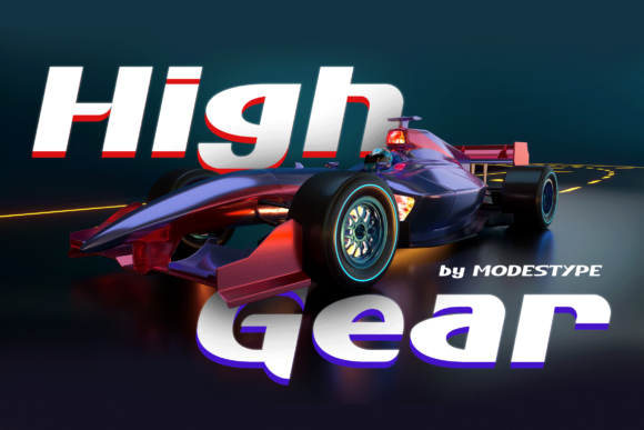 High Gear Font for Dynamic Web Design