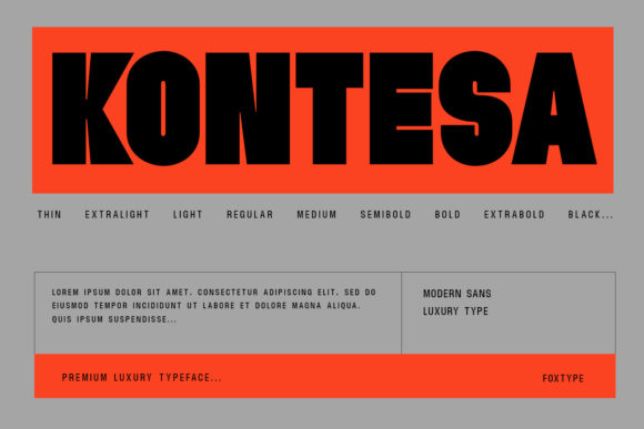 Kontesa Font for Bold Brand Visuals