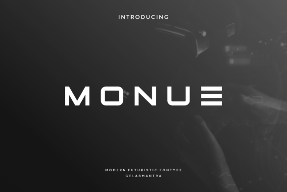 Monue: A Modern Display Font for Web Design Projects