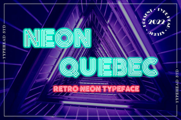 Neon Quebec: A Retro-Inspired Font for Modern Web Design