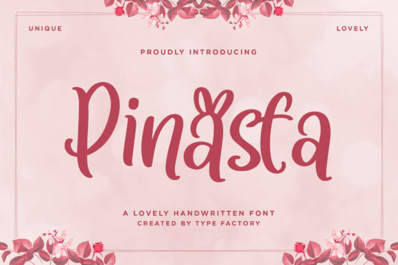 Pinasta: A Handwritten Font for Web Design