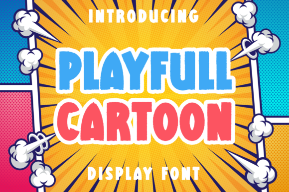 Playfull Cartoon: A Playful Display Font for Editorial Design