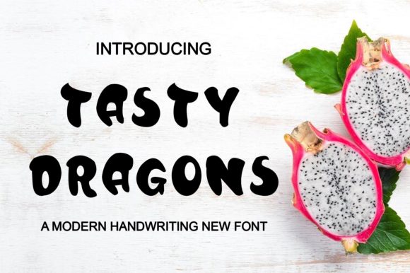 Tasty Dragons: A Playful Display Font for Branding Projects